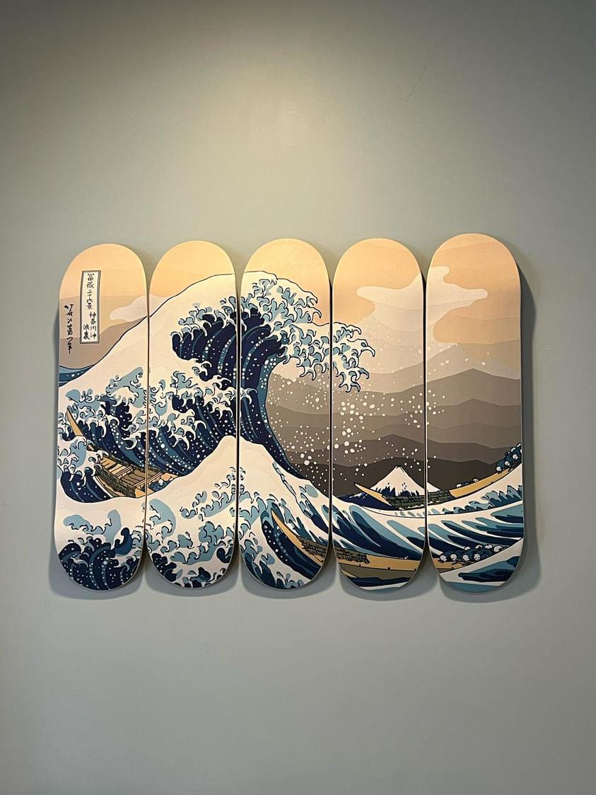 Amazon.com: Canvas Wall Art - Hokusai Great Wave Off Kanagawa